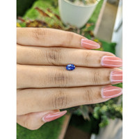 0.74 Ct. Blue Sapphire from Ceylon (Sri Lanka) Life Style