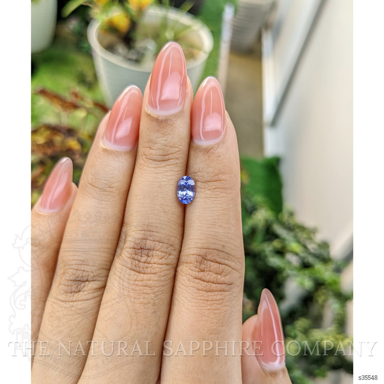 0.87 Ct. Blue Sapphire from Ceylon (Sri Lanka)