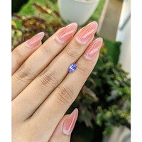 0.81 Ct. Violet Sapphire from Ceylon (Sri Lanka) Life Style