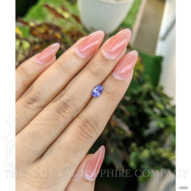 0.81 Ct. Violet Sapphire from Ceylon (Sri Lanka)