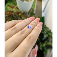 0.81 Ct. Violet Sapphire from Ceylon (Sri Lanka) Life Style