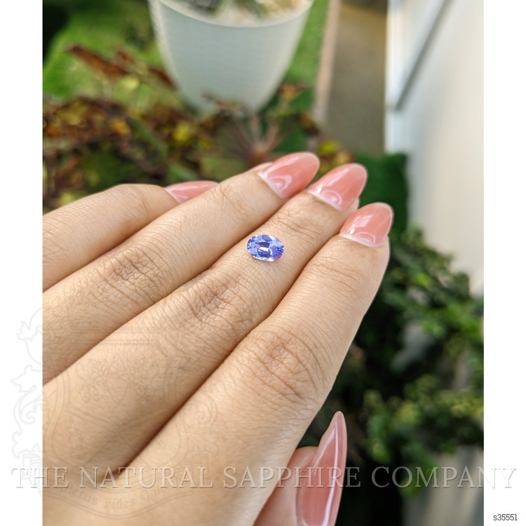 0.81 Ct. Violet Sapphire from Ceylon (Sri Lanka)