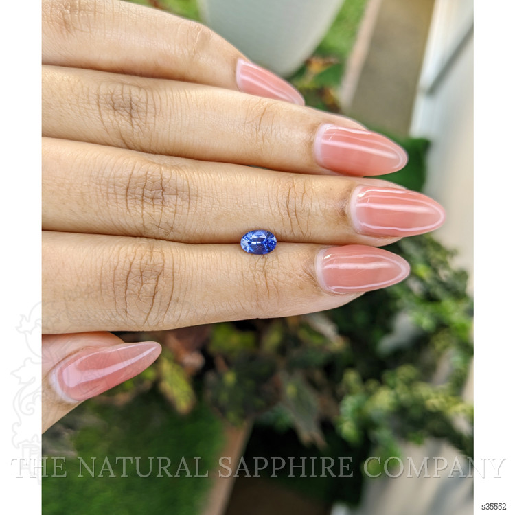 0.79 Ct. Blue Sapphire from Ceylon (Sri Lanka)