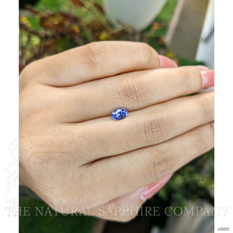 0.79 Ct. Blue Sapphire from Ceylon (Sri Lanka)
