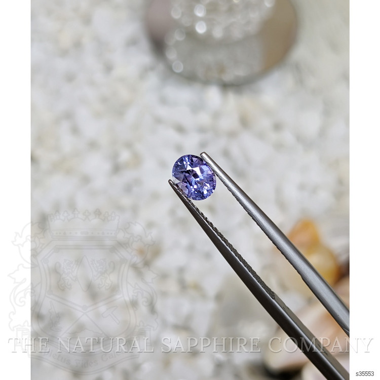 0.83 Ct. Violet Sapphire from Ceylon (Sri Lanka)