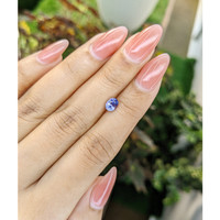 0.83 Ct. Violet Sapphire from Ceylon (Sri Lanka) Life Style