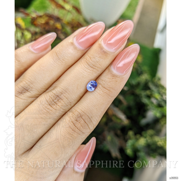 0.83 Ct. Violet Sapphire from Ceylon (Sri Lanka)