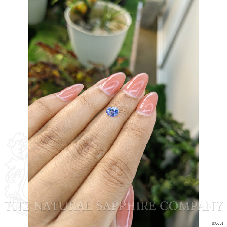 0.82 Ct. Blue Sapphire from Ceylon (Sri Lanka)