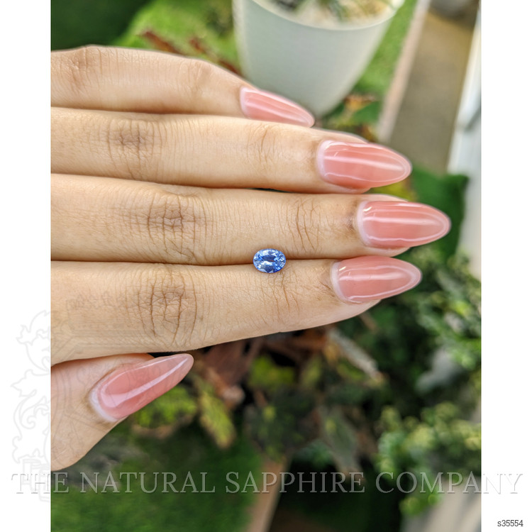 0.82 Ct. Blue Sapphire from Ceylon (Sri Lanka)