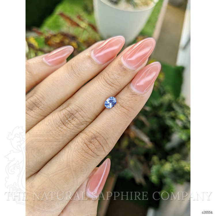 0.82 Ct. Blue Sapphire from Ceylon (Sri Lanka)