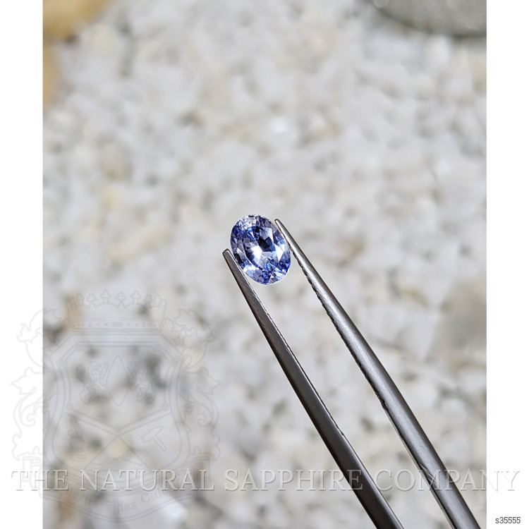 0.88 Ct. Blue Sapphire from Ceylon (Sri Lanka)