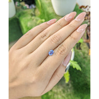 1.21 Ct. Blue Sapphire from Ceylon (Sri Lanka) Life Style