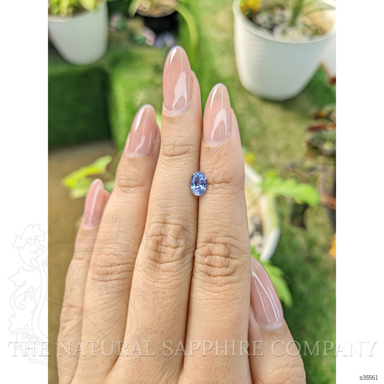 0.81 Ct. Blue Sapphire from Ceylon (Sri Lanka)