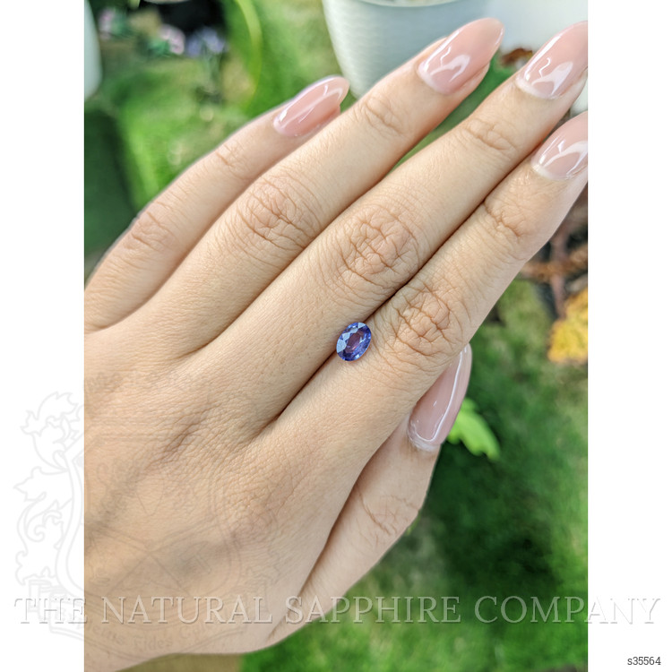 0.75 Ct. Purple Sapphire from Ceylon (Sri Lanka)