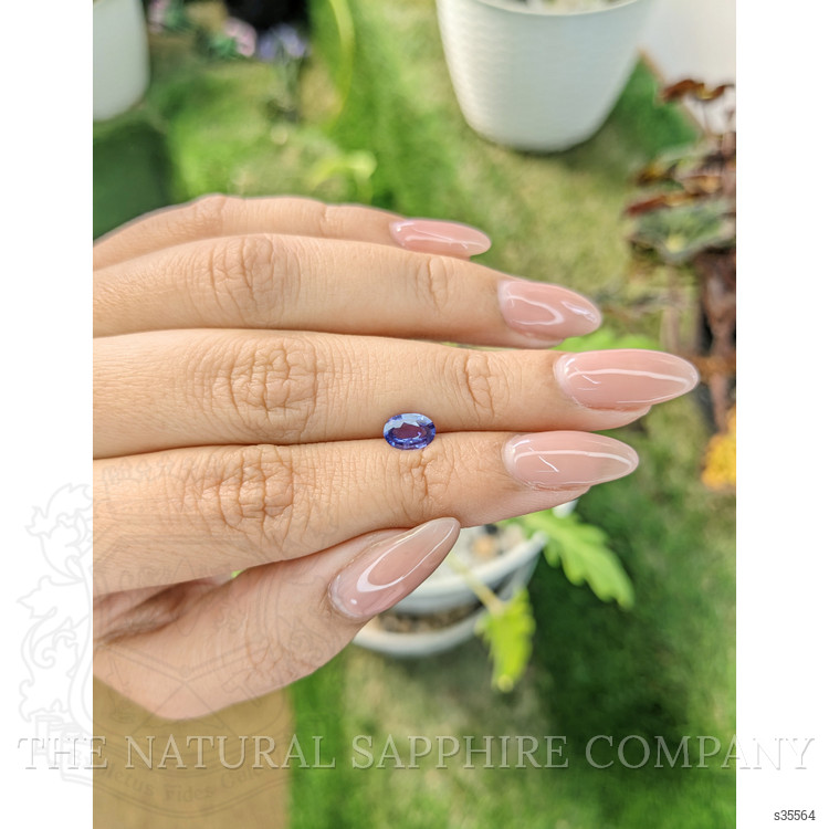 0.75 Ct. Purple Sapphire from Ceylon (Sri Lanka)