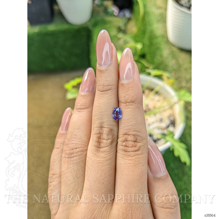 0.75 Ct. Purple Sapphire from Ceylon (Sri Lanka)