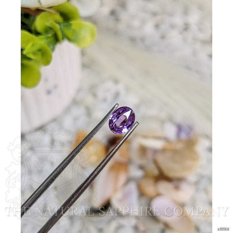 0.92 Ct. Pinkish Purple Sapphire from Ceylon (Sri Lanka)