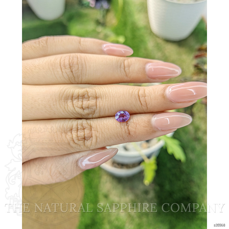 0.92 Ct. Pinkish Purple Sapphire from Ceylon (Sri Lanka)