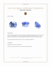 0.93 Ct. Blue Sapphire from Ceylon (Sri Lanka) Appraisal