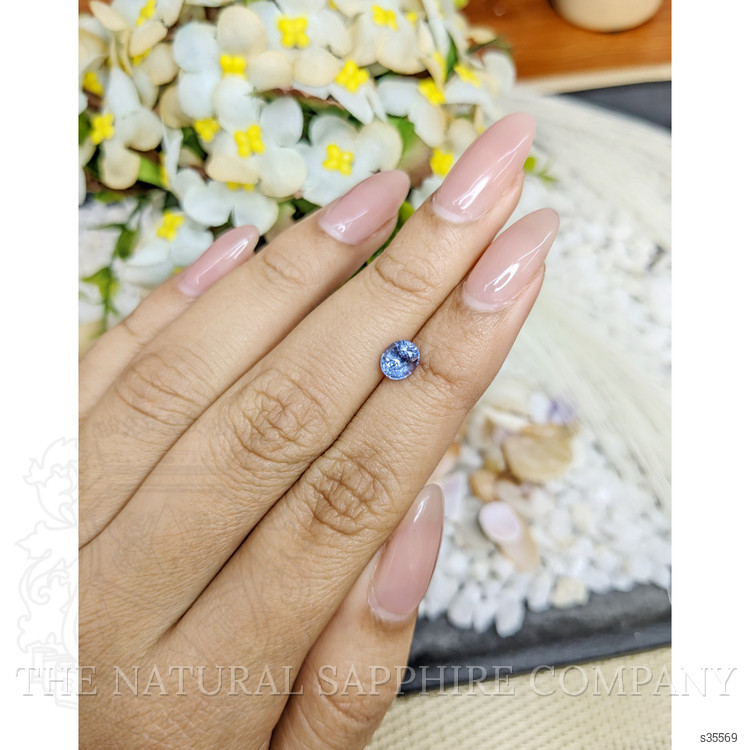 0.93 Ct. Blue Sapphire from Ceylon (Sri Lanka)