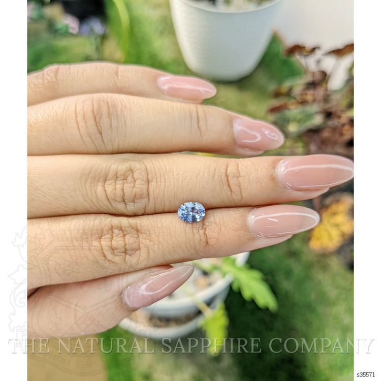 0.90 Ct. Blue Sapphire from Ceylon (Sri Lanka)