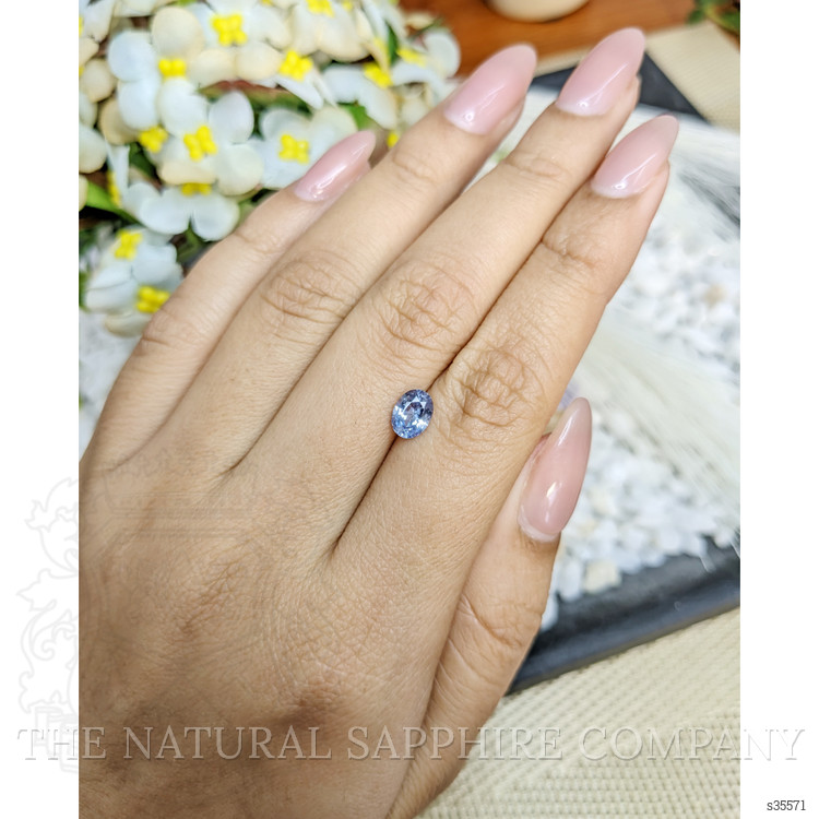 0.90 Ct. Blue Sapphire from Ceylon (Sri Lanka)