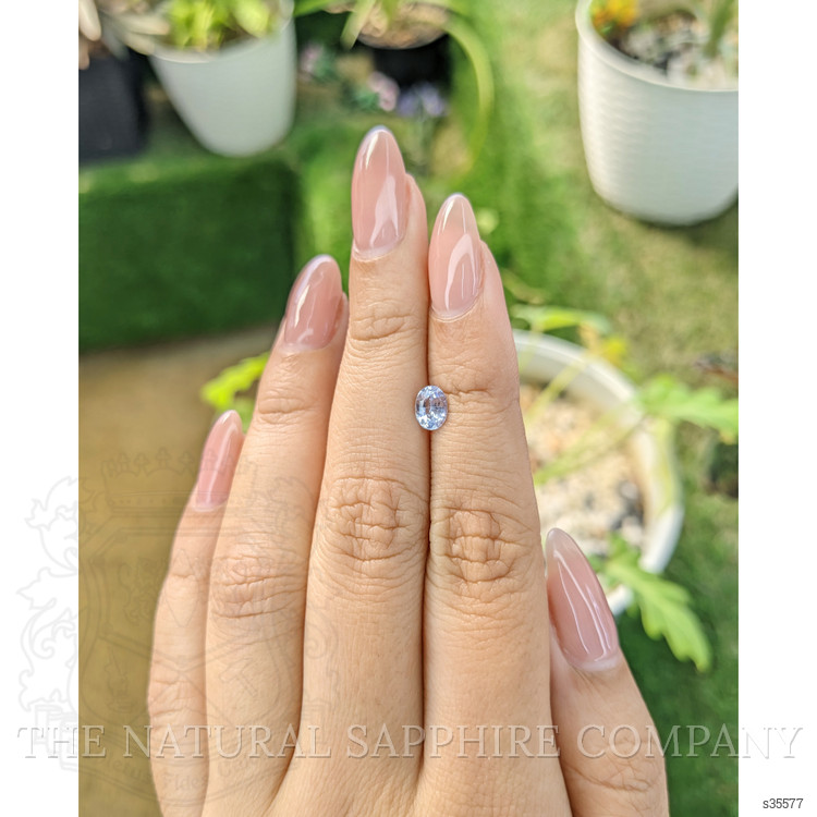 0.78 Ct. Blue Sapphire from Ceylon (Sri Lanka)