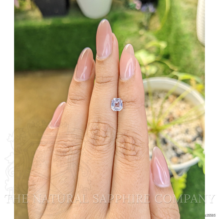 1.19 Ct. White Sapphire from Ceylon (Sri Lanka)