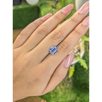 3.03 Ct. Blue Sapphire from Ceylon (Sri Lanka) Life Style