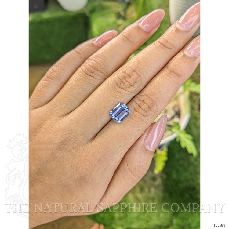 3.03 Ct. Blue Sapphire from Ceylon (Sri Lanka)