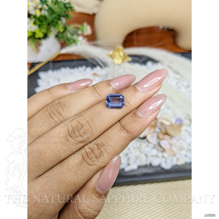 3.03 Ct. Blue Sapphire from Ceylon (Sri Lanka)