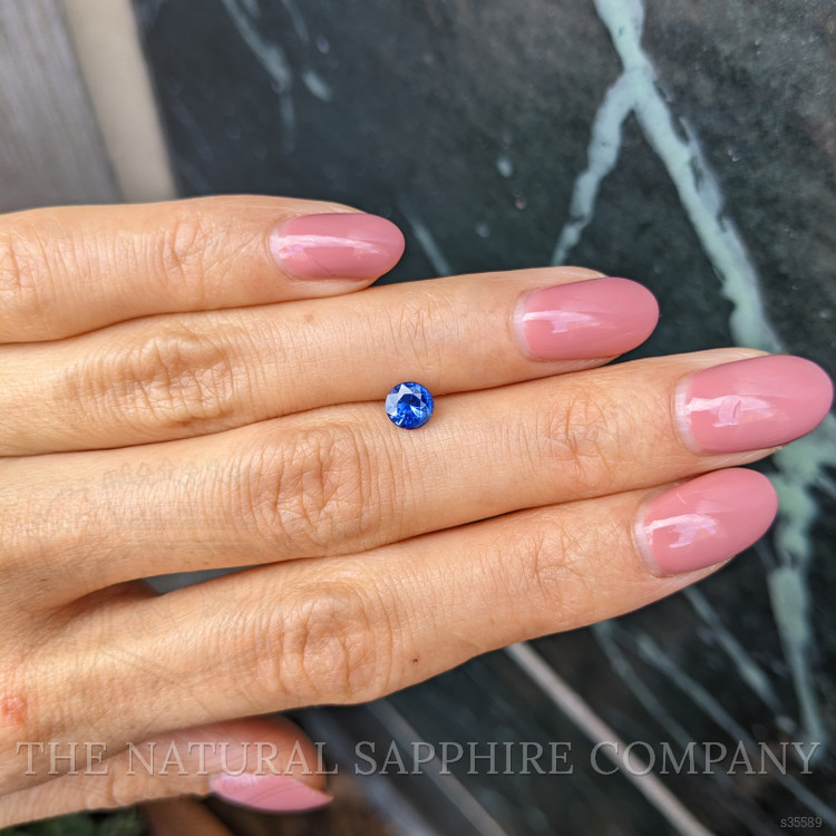 0.67 Ct. Blue Sapphire from Ceylon (Sri Lanka)