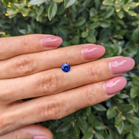 0.84 Ct. Blue Sapphire from Ceylon (Sri Lanka) Life Style