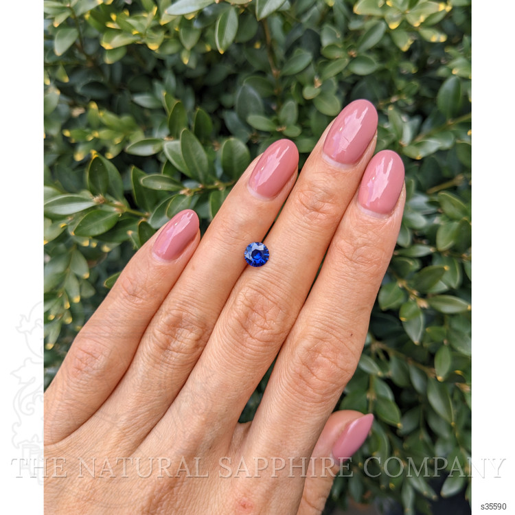 0.84 Ct. Blue Sapphire from Ceylon (Sri Lanka)