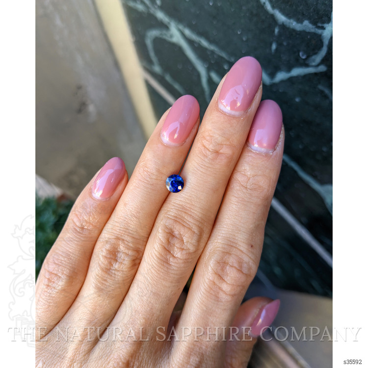 0.78 Ct. Blue Sapphire from Ceylon (Sri Lanka)