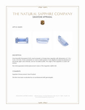 0.82 Ct. Blue Sapphire from Ceylon (Sri Lanka) Appraisal