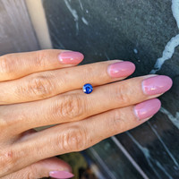 0.79 Ct. Blue Sapphire from Ceylon (Sri Lanka) Life Style