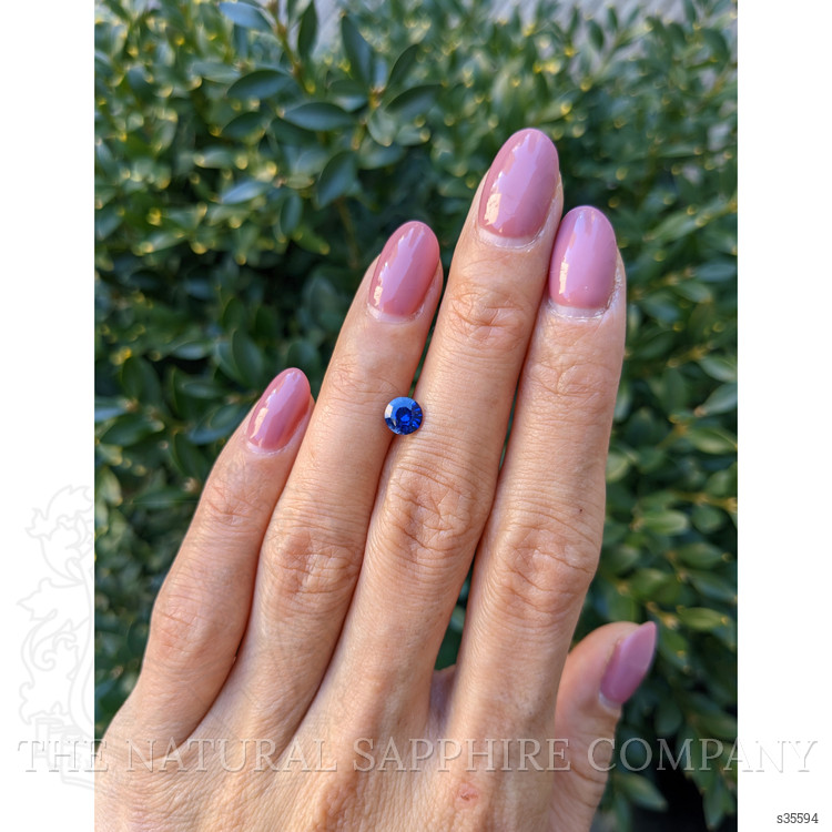 0.79 Ct. Blue Sapphire from Ceylon (Sri Lanka)
