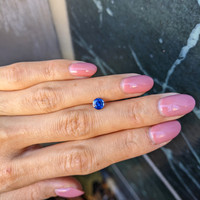 0.85 Ct. Blue Sapphire from Ceylon (Sri Lanka) Life Style