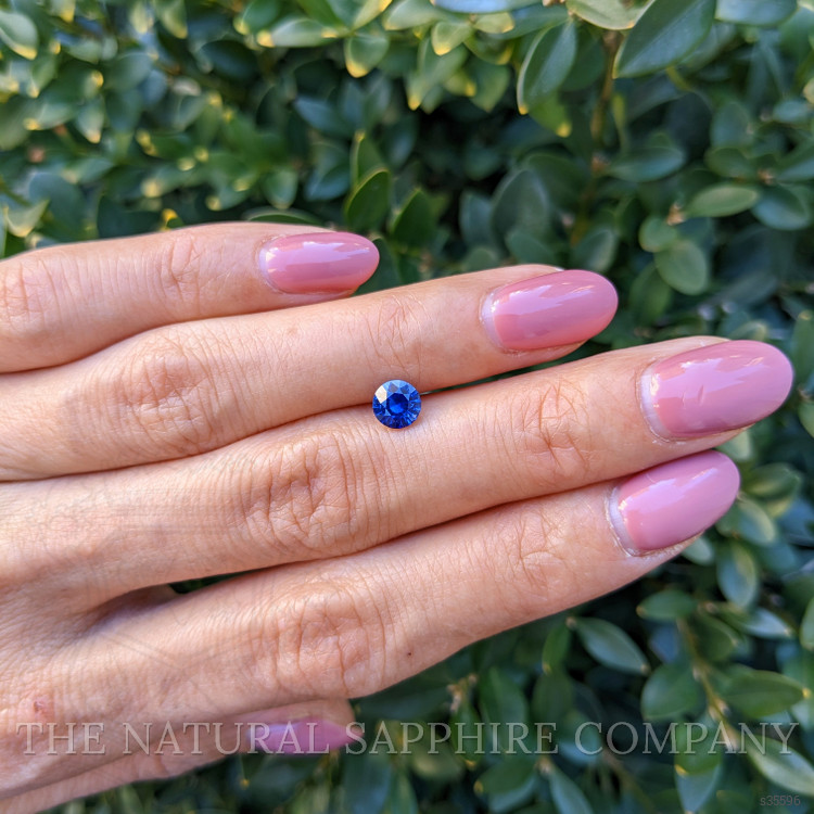 0.85 Ct. Blue Sapphire from Ceylon (Sri Lanka)