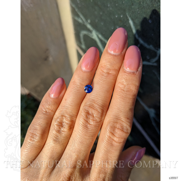 0.72 Ct. Blue Sapphire from Ceylon (Sri Lanka)