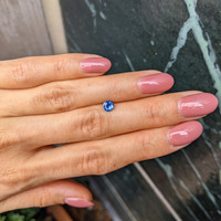 0.46 Ct. Blue Sapphire from Ceylon (Sri Lanka) Life Style
