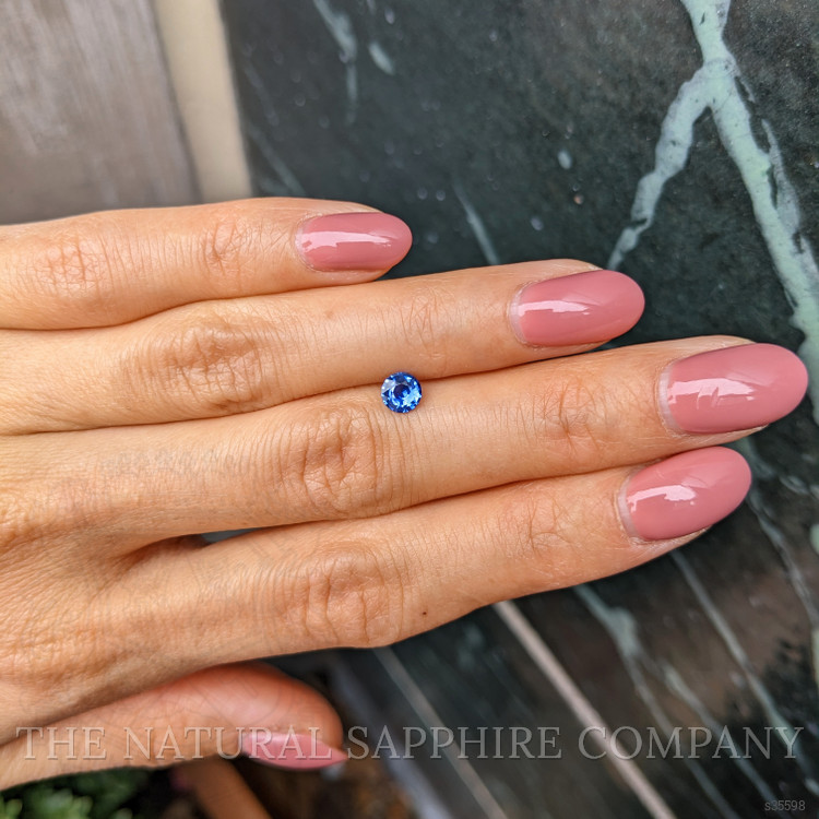 0.46 Ct. Blue Sapphire from Ceylon (Sri Lanka)