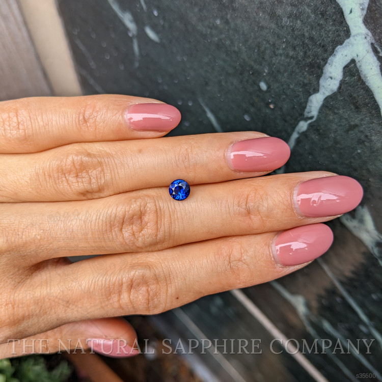 0.77 Ct. Blue Sapphire from Ceylon (Sri Lanka)