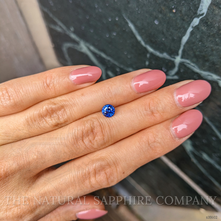 0.87 Ct. Blue Sapphire from Ceylon (Sri Lanka)