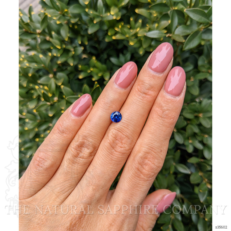 0.87 Ct. Blue Sapphire from Ceylon (Sri Lanka)