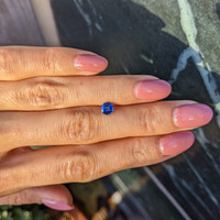0.83 Ct. Blue Sapphire from Ceylon (Sri Lanka) Life Style
