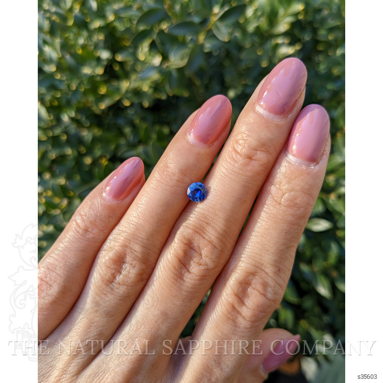 0.83 Ct. Blue Sapphire from Ceylon (Sri Lanka)