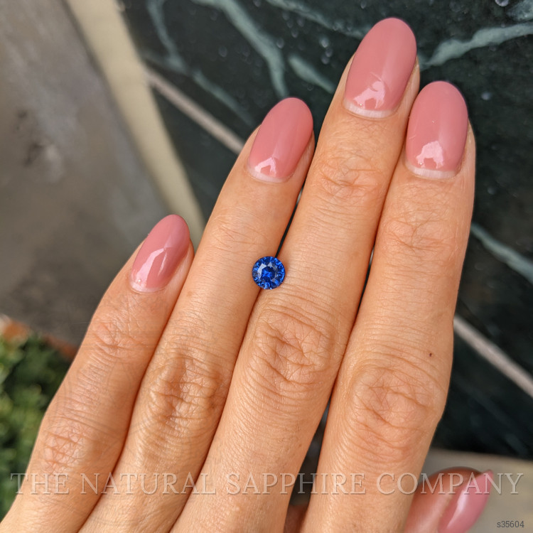 0.83 Ct. Blue Sapphire from Ceylon (Sri Lanka)