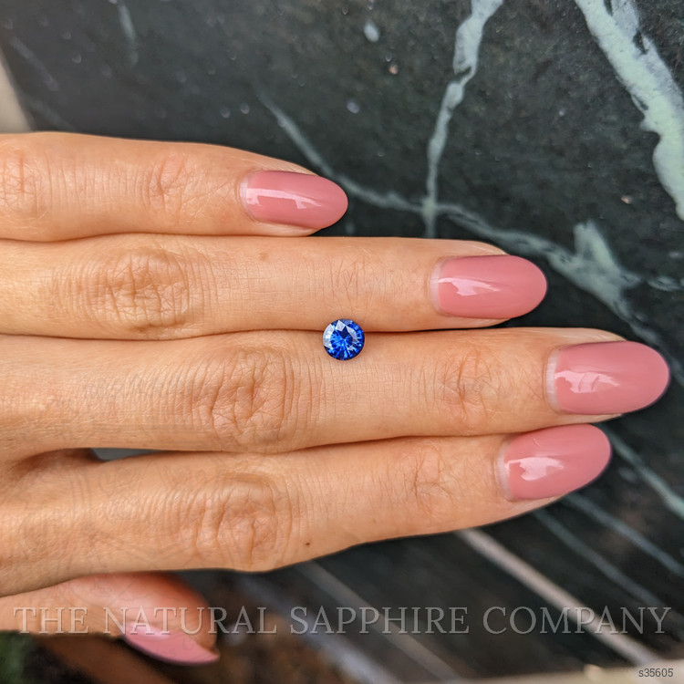 0.74 Ct. Blue Sapphire from Ceylon (Sri Lanka)